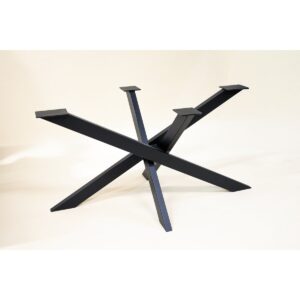 Detalle patas acero cruzadas